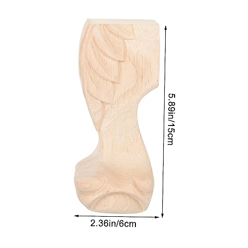 4 pieds de meuble en bois pour commode et table basse - 3