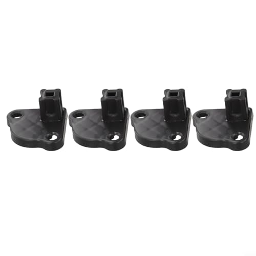 Lot de 4 supports de pieds de tonnelle en plastique pour tubes carrés de 21 x 21 mm utilisés avec les systèmes de cadre d'auvent de tente