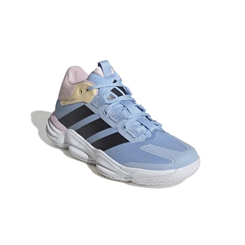 Adidas Courtstabil Indoor Shoes, Scarpe Sportive Donna, Cloud White/Bright Royal/Team Solar Orange, 38 Eu - 3