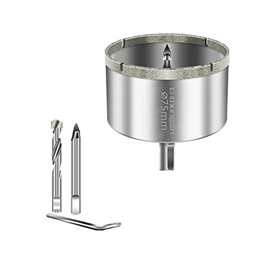 Broca para vidrio de 75 mm con posicionador miniatura 1