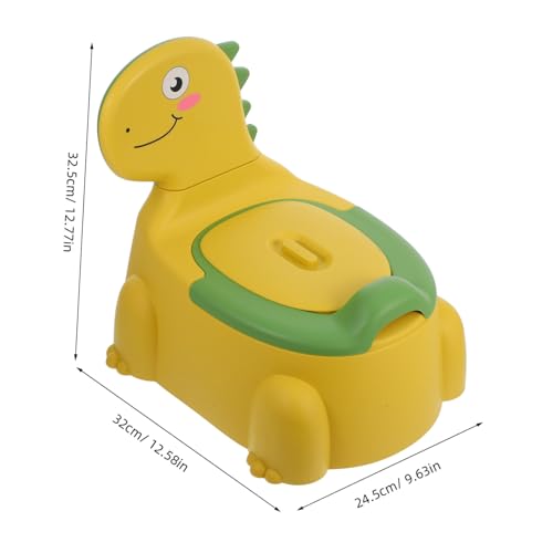 Vaguelly 子供用恐竜デザイントイレトレーニング ポータブル 簡単お手入れ 滑り止めベース 幼児用補助便座 男の子 女の子向け 家 旅行用