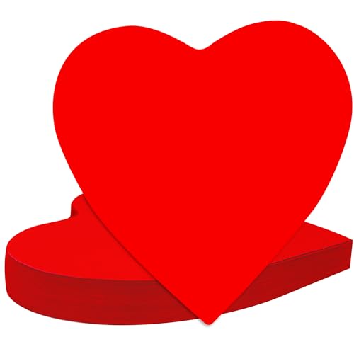 Découpes cœur 14 cm en papier rouge pour une décoration romantique de Saint-Valentin