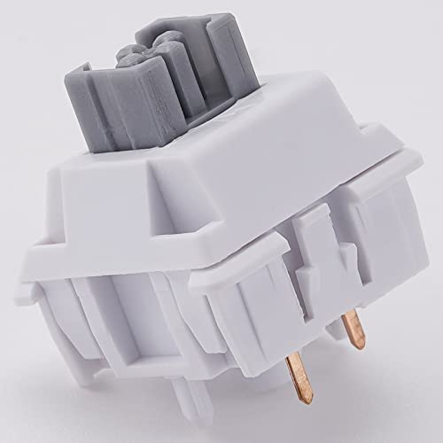 Image of OOCTPK Chilkey Quiet Tactile Keyboard Switches, 50gf 5-Pin Pre Lubed Key Switch with POM Stem, Compatible with MX Keycaps for Mechanical Keyboard 35pcs