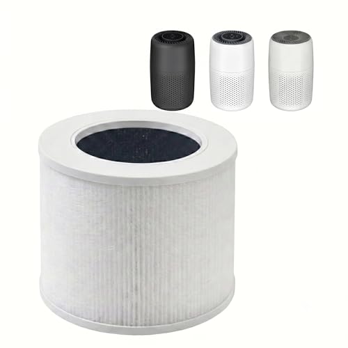 Air Purifier Replacement Filter Compatible with Levoit Core Mini Air Purifier Filter 3-in-1 H13 True HEPA Filters High-Efficiency Activated Carbon Filter Replace Part Core Mini-RF 1 Pack