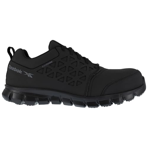 Reebok Men's Rb4051 Sublite Cushion Safety Athletic Work Composite Toe Shoe Black2