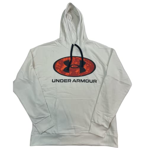 Under Armour Moletom masculino UA Rival Fleece Cloud Fill com capuz 1366358, Nuvem branca, GG