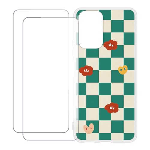 UOGNADGD Xiaomi Redmi Note 10 Pro International Markets �Ƃ̌݊������� �J�X�^���J���t���P�[�X�{�����K���X�ی�t�B����2���t�� ? �Ռ��z�������h�~ (�΂̊i�q��)