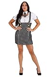 Fun Costumes Women's Sexy | 1920s Gangster Gatsby Pinstripe Outfit for Adults | Mobster Cosplay for Women XL