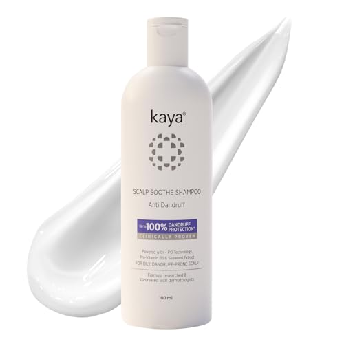 Image of Kaya Anti Dandruff Shampoo 100ml | Mild Scalp Purifying Shampoo with Vitamin B5 & Seaweed Extracts | Nourishes Scalp | Reduces Dryness