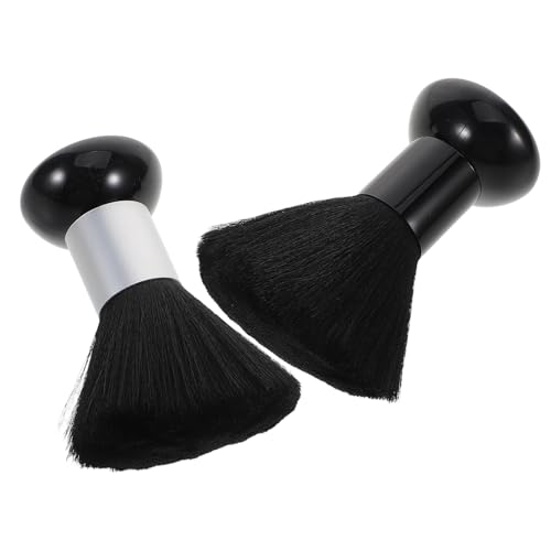 Didiseaon 2 Piezas herramientas de peluqueria cepillo de cuello cepillo para pelucas cepillo para barba cepillo de pelo suministros de peluquería profesional cepillo de peluquería Plástico
