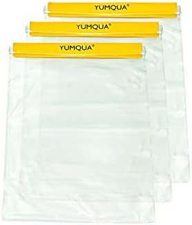 YUMQUA Waterproof Bags Large Size, Clear Watertight Pouch Holder for Document Map Camera Mobile Phone Car Key, fits Kayaking Boating Hiking Water Sports