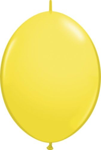 Qualatex 12" Quick Link Balloons - Yellow - Bag of 5