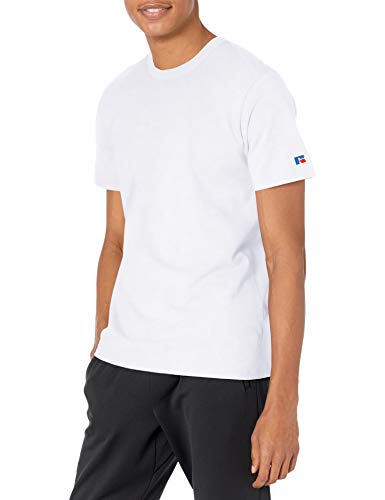 Russell Athletic Men's Heavyweight Cotton Classic T-Shirts White