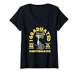 Photo Gallery donna i graduate class divertente black cat lover laurea maglietta con collo a v Photo Gallery donna i graduate class divertente black cat lover laurea maglietta con collo a v