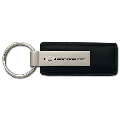 Chevrolet Camaro SS Black Leather Key Chain