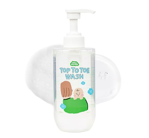 Image of Baby Wash & Shampoo - Made in Korea, Tear-Free Head-to-Toe Cleanser for Sensitive Skin, Low pH Plant-Based Foam, Unscented & Fragrance-Free, 16.9 fl.oz