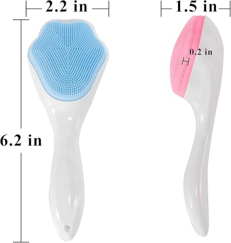 Image of Ice Roller for Face & Eyes | Silicone Ice Facial Massager for Skin Care, Puffiness, Dark Circles & Glowing Skin | Reusable Beauty Tool for Women & Men | Multi Color Variants (pink + BLUE)