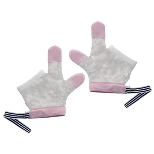 Hand Correction Device for Boys and Girls Stop Thumb Sucking Finger Sucking Newborn Mittens Mesh Design