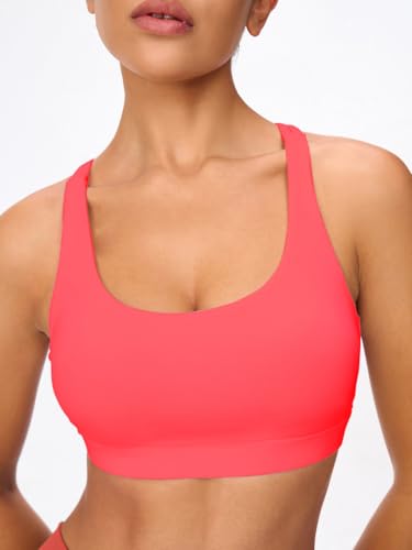 Image of Strappy Sports Bra Criss Cross Back Padded