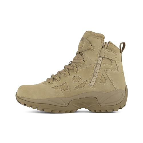 Reebok Men's Rb8695 Rapid Response Rb Soft Toe 6" Tactical Stealth Boot with Side Zipper Desert Tan Military3