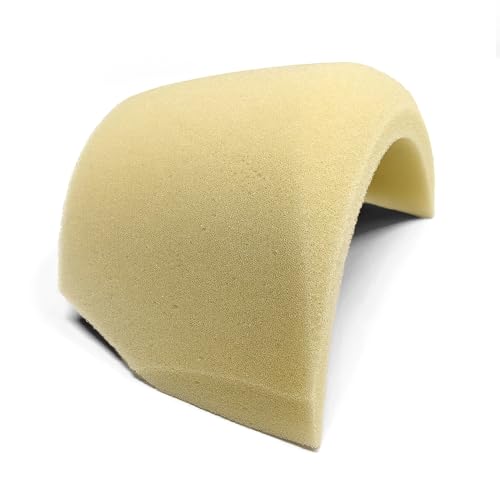 Fashion Shoulder Pads – Lightweight Foam Dolman Shaped Pads with Bra Strap Anchor, Reusable Clothing Accessories for Women – Beige
