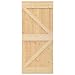 Produktbild vidaXL Kiefernholz Massiv Tür Rustikal Holzschiebetür Holztür Schiebetürsystem Schiebetürbeschlag Zimmertür Innentür Schiebetür 100x210cm