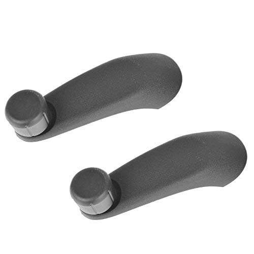 TRQ Manual Window Crank Handle Black LH RH Pair Compatible with Express Savana Saturn