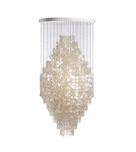 Decorative Restaurant Lamp Modern Living Room Duplex Staircase Shell Chandelier