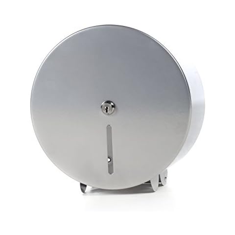 easy HYGIENE METAL Silver Finish UK Made Quality Mini Jumbo 10" Toilet Roll Dispenser Cover