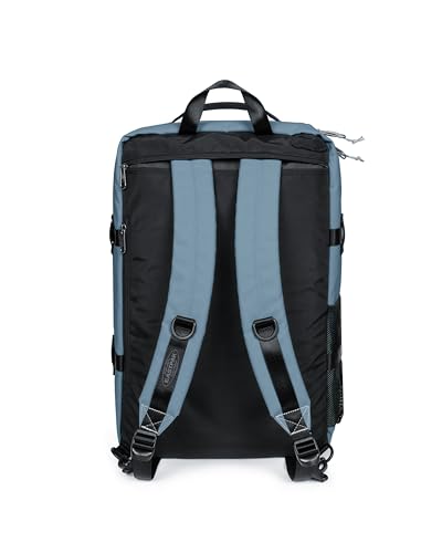 Image of EASTPAK Travelpack - 42L Cabin-Size Duffel Backpack with Dual Compartments, 17 inch Laptop Sleeve, Vegan Design & Adjustable Straps, Tarp Dust Blue