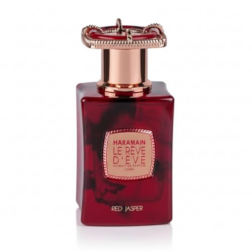Al Haramain Le Rêve D'Eve Jaspe Rouge 100 ml | Extrait de Parfum Vaporisateur | Parfum Arabe Floral & Fruité de Luxe avec Oud & Musc | Cadeau Élégant Parfum