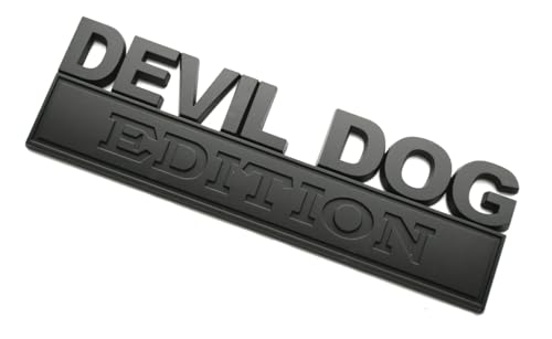 Emblemas de coche de perro diablo 3D: insignias negras para parachoques y carrocería 2