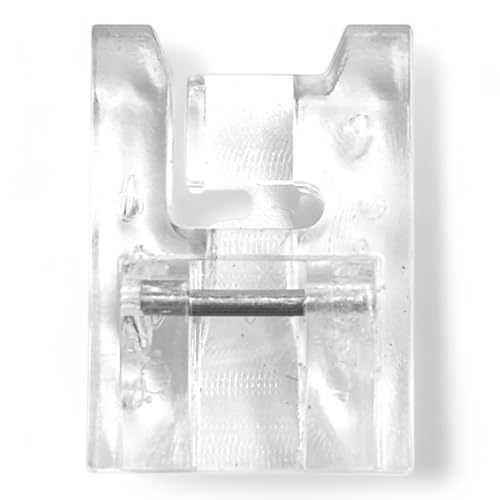 Image of ZENITH Applique Foot A9 Pressure Foot Snap on Type for Automatic Electric Low Shank Sewing Machines Suitable for Usha Janome Brother Singer etc Steel Finish (Applique Foot)