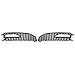 Kojem Compatible with 2013-2016 Audi A4 Quattro B8.5 A4 S-Line S4 Front Bumper Fog Light Vent Grille Lower Cover Bezel RS4 Style - Gloss Black Honeycomb
