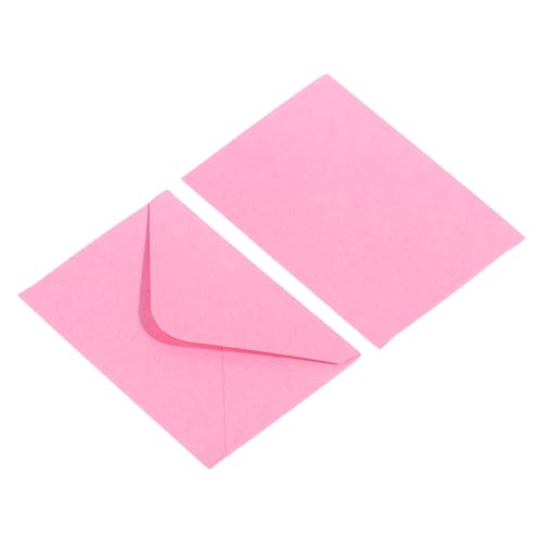 Enveloppes pour cartes cadeaux YOKIVE 10x7cm rose pour protéger vos mini cartes de vœux x50