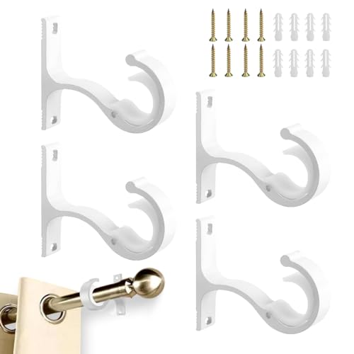 Barras de Cortina Blancas Techo Marca LIMITADA