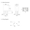 (Pack of 2) 301-1C-C-D1 U05 24VDC Automotive Power Relay 5 Pins with SPDT Flux Tight