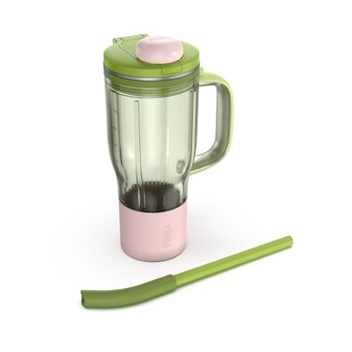 Image of Ninja BlendBOSS | Personal Smoothie Tumbler | 26oz Travel Tumbler w /Leakproof Lid, Detachable Straw & Integrated Chug Spout | Dishwasher Safe & BPA Free | Watermelon Bubble Gum | XSKDB326LSGN
