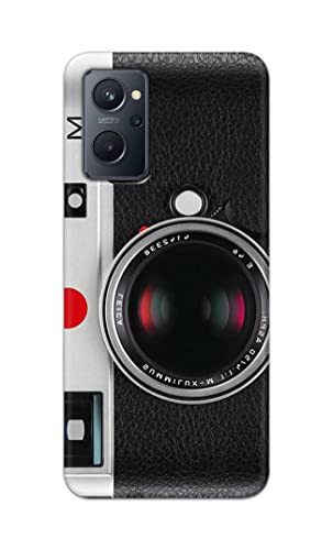 Image of Printed Hard Back Cover Case for Realme 9i 4G Back Cover (Vintage Camera) -1302