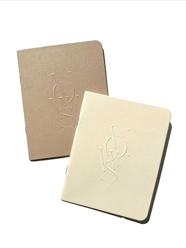 SOLE PAPER CO. Embossed Vow Books, His & Her Unisex,