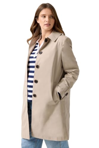 Image of M&Co Brown Single Breasted Mac Coat - Women's