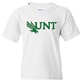 YS02 - North Texas Mean Green Primary Logo Youth T-Shirt - X-Large - White
