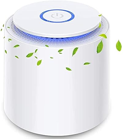 HAUEA Portable Air Purifier with H13 True HEPA Filter, Air Purifier for Home/Office, Desktop USB Air Cleaner with Night Light Model SY-701
