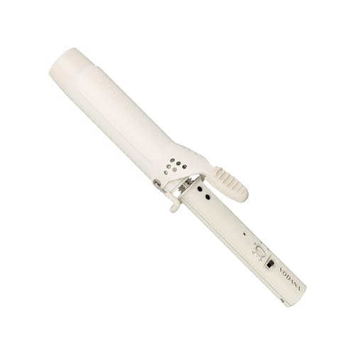 Image of VODANA GlamWave Ceramic Hair Curler 1.6 inch - Shiny & Damage-Free Natural Waves with All-Day Hold | Advanced Double Ceramic Coating with Rapid Instant Heat, Ivory