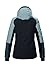 killtec Damen Skijacke/Funktionsjacke mit abzippbarer Kapuze und Schneefang KSW 34 WMN SKI JCKT, hell eisblau, 38, 41967-000