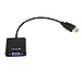 Produktbild Adapter HDMI zu VGA Adapter (Mann zu Frau), HDMI zu VGA Konverter mit Audiokabel für Computer, Schreibtisch, Laptop, PC, Monitor, Projektor