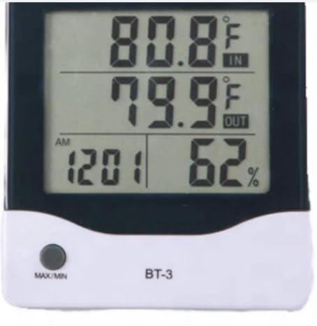 Digital LCD Display Indoor Outdoor Tempand Humidity Tester Hygrometer