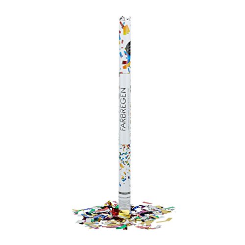 8 Konfetti Shooter 80cm, bunte Metallic Schnippsel Kanone f Hochzeit Geburtstag Party