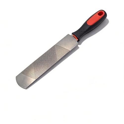 Image of Yosoo Health Gear Horseshoe Trimming Tool 8 Inch Hoof Rasp, Solid Carbon Steel Horseshoe File with Rubber Handle, Double Sided Hoof Rasp Farrier File Tool for Horse Goat Cow Donkey