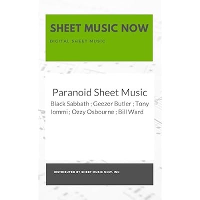 Paranoid Sheet Music